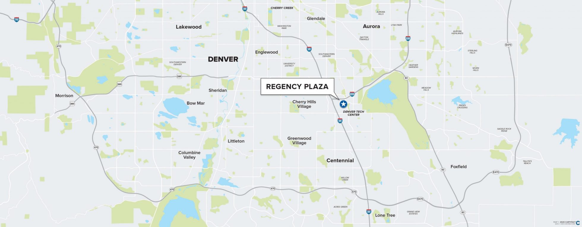 Regency Plaza location map